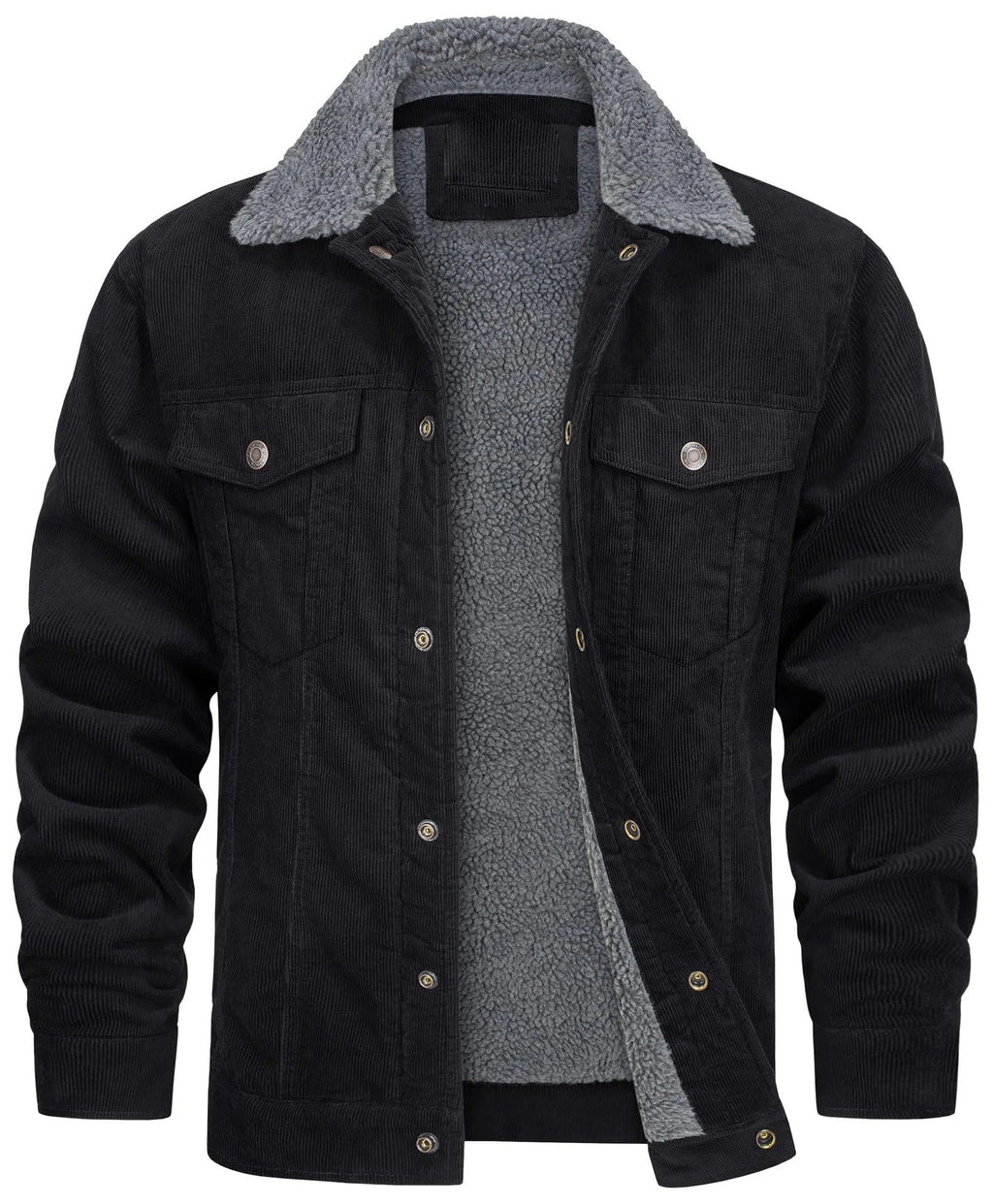 Men's sherpa collar lined corduroy jacket