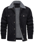 Men's sherpa collar lined corduroy jacket