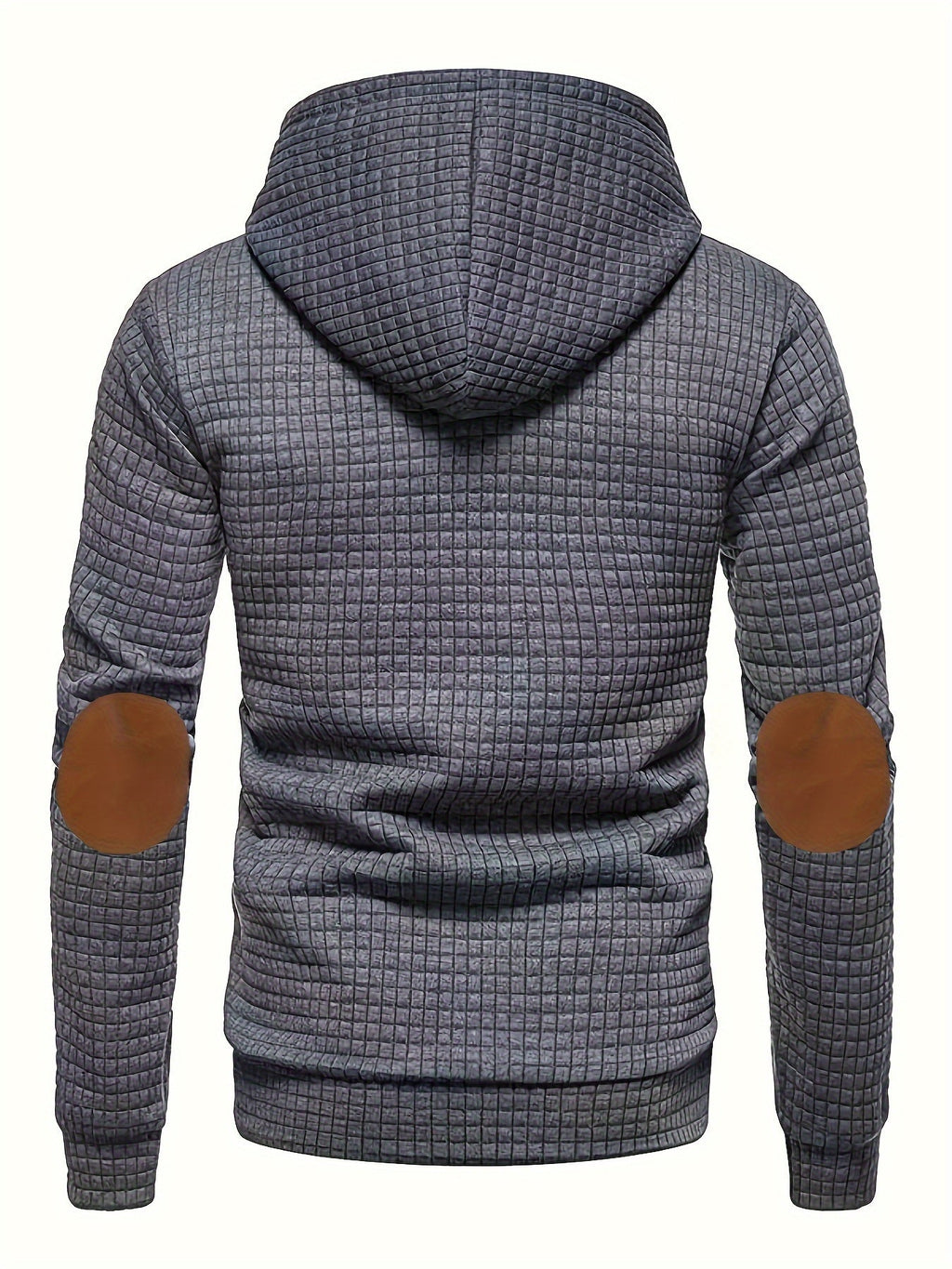 Men's subtle texture hooded sweatshirt, detail