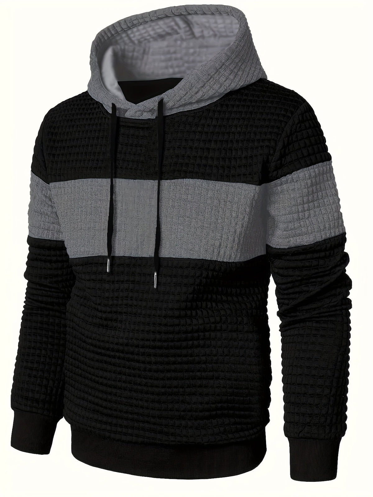 Whitfield | Colour Block Textured Hoodie