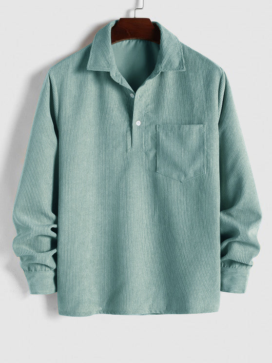 Alban | Relaxed Long Sleeve Button Up Shirt