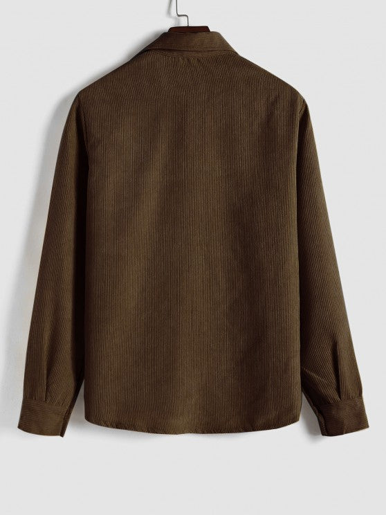 Alban | Relaxed Long Sleeve Button Up Shirt
