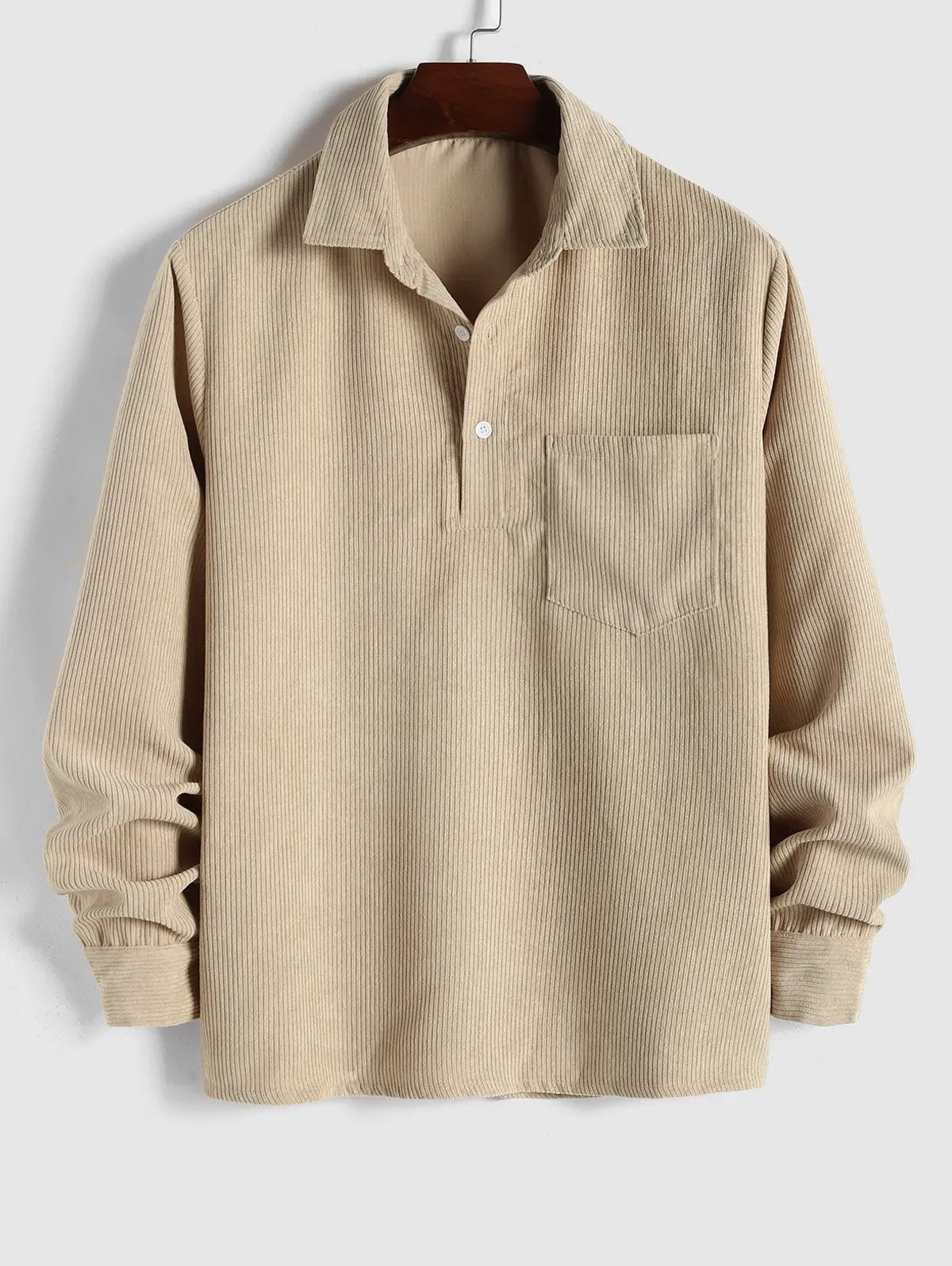 Alban | Relaxed Long Sleeve Button Up Shirt