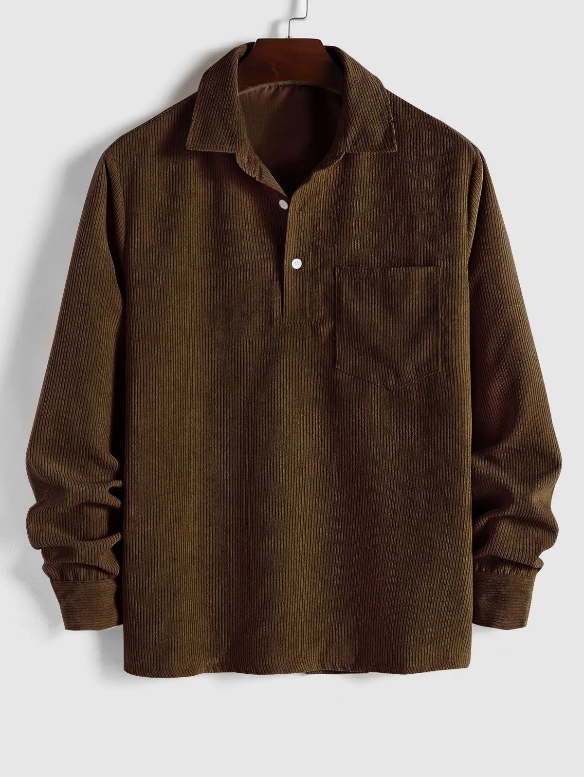 Alban | Relaxed Long Sleeve Button Up Shirt
