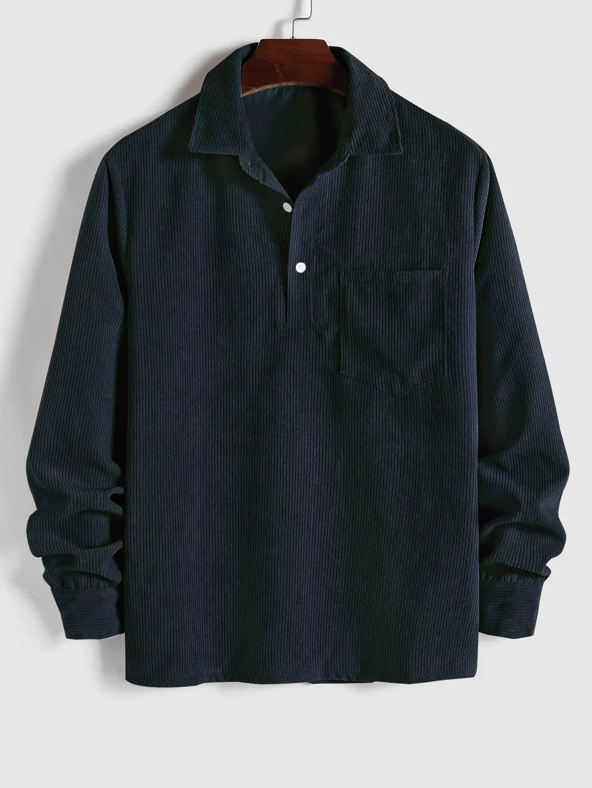 Alban | Relaxed Long Sleeve Button Up Shirt