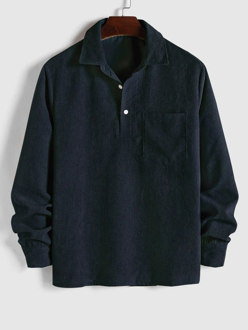 Alban | Relaxed Long Sleeve Button Up Shirt