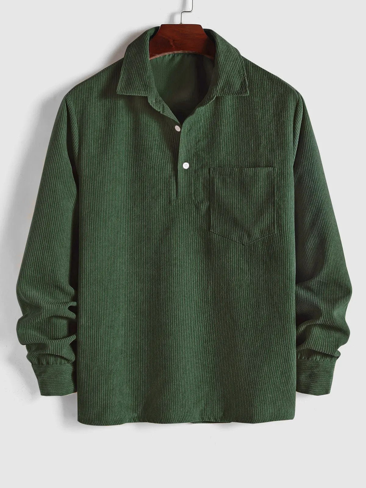 Alban | Relaxed Long Sleeve Button Up Shirt