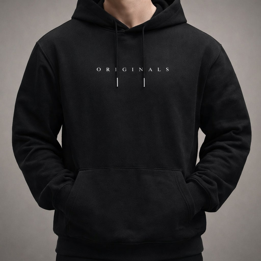 Men's relaxed everyday pullover hoodie, view 8