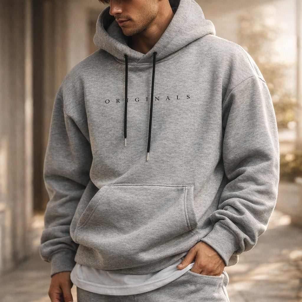 Men's relaxed everyday pullover hoodie, view 9