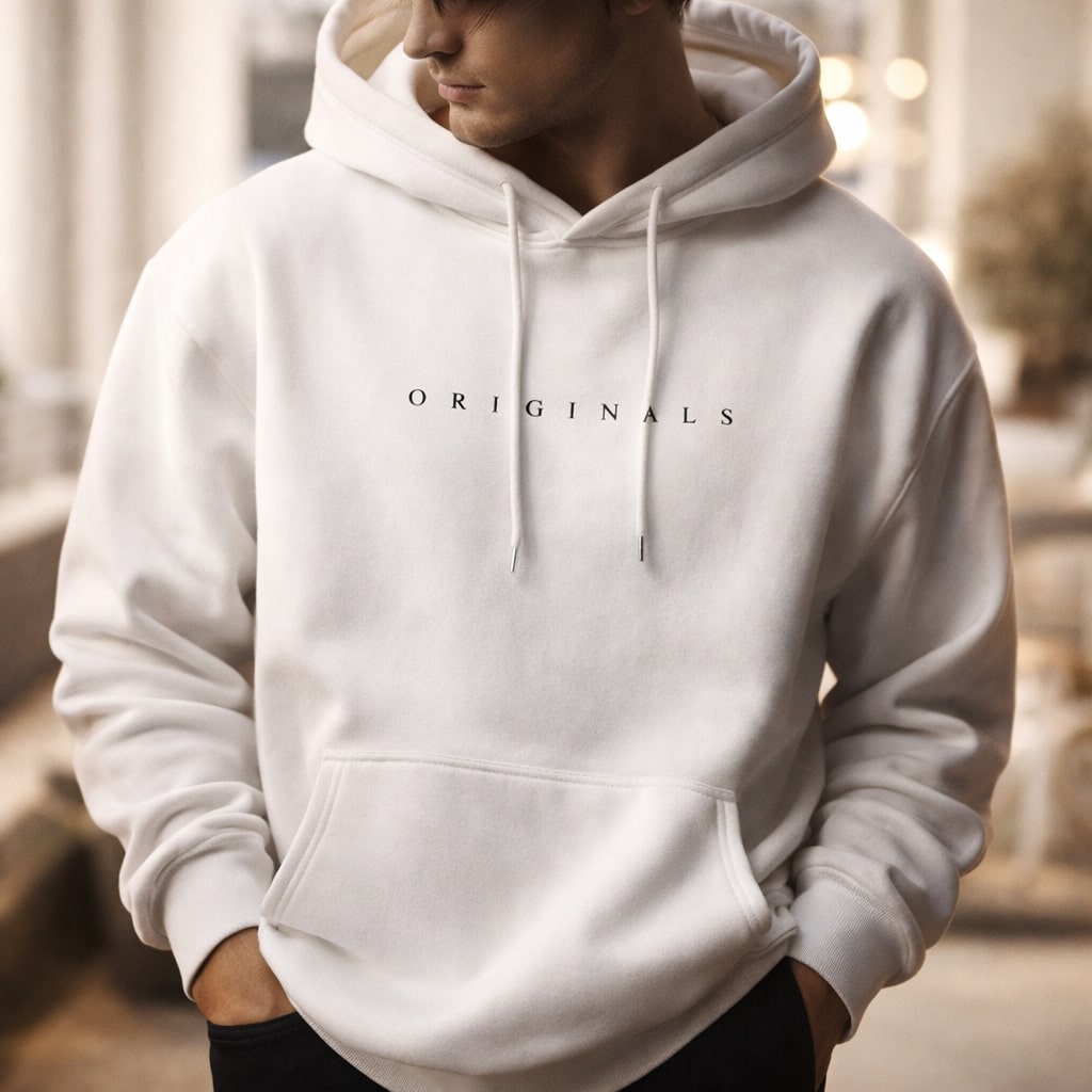 Men's relaxed everyday pullover hoodie, view 10