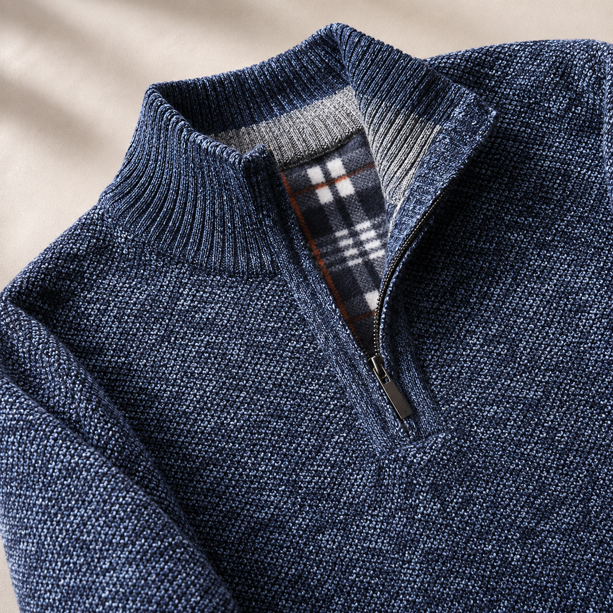 Abner | Marled Knit Half Zip Jumper