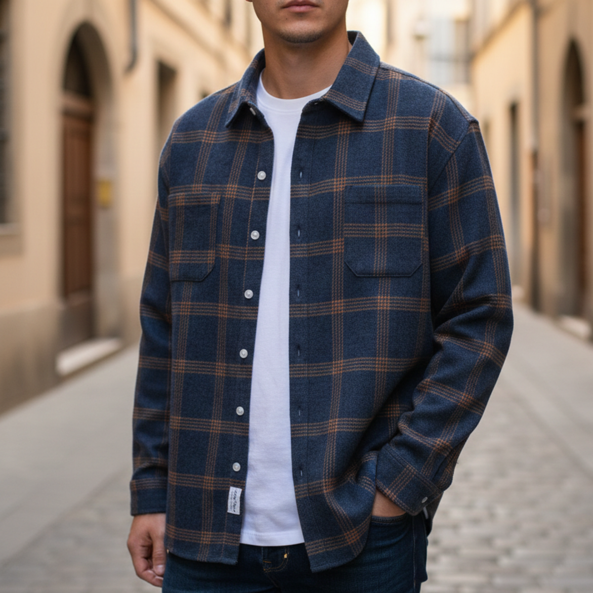 Barrett | Checked Flannel Long Sleeve Shirt