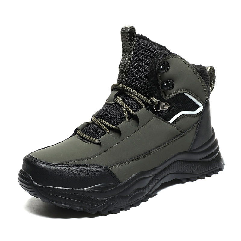 Men's waterproof insulated leather boots, detail