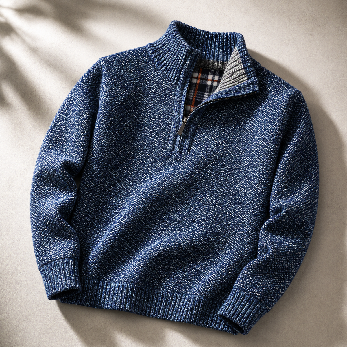 Abner | Marled Knit Half Zip Jumper