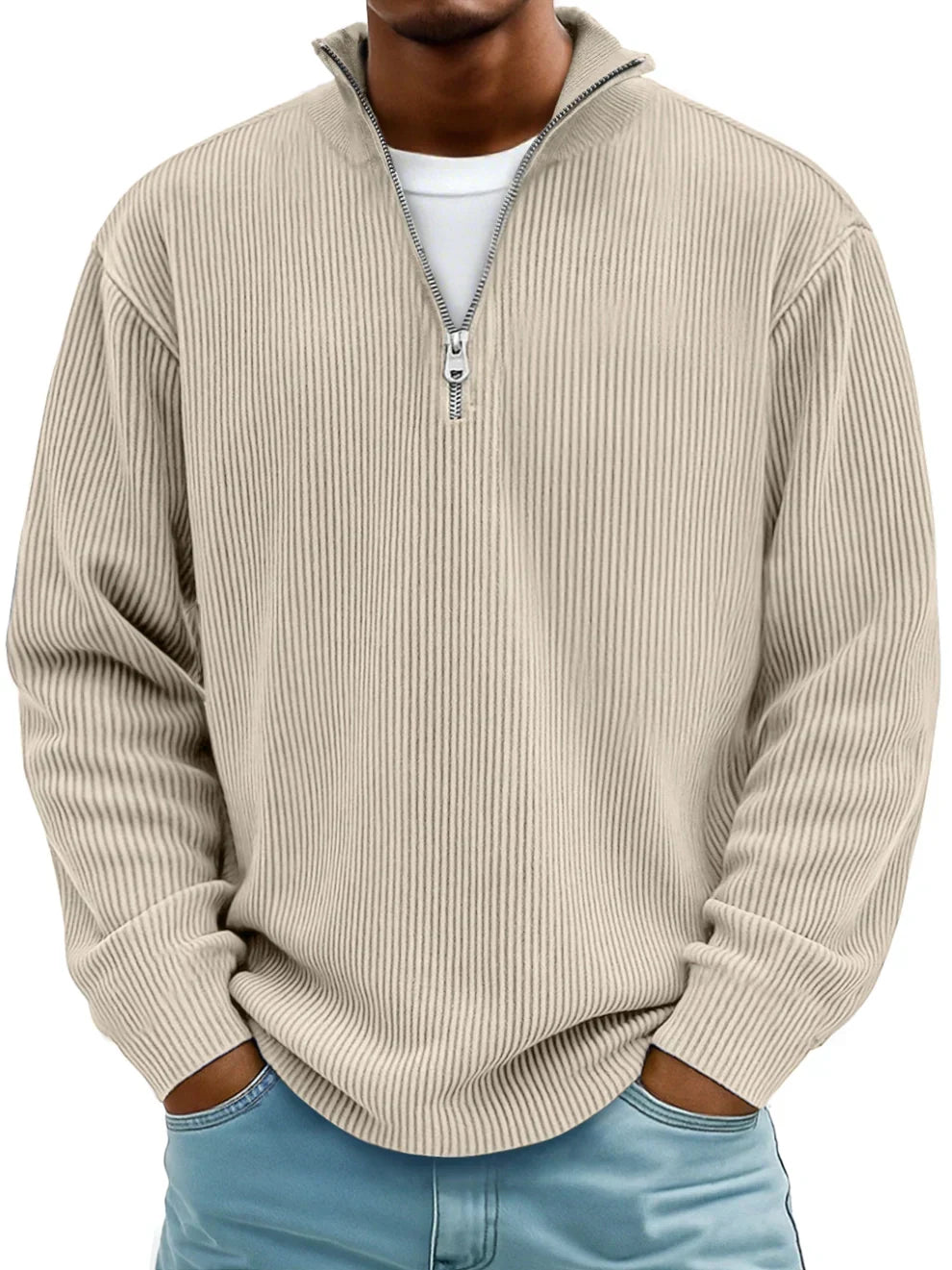 Men's classic knit crew pullover, view 7