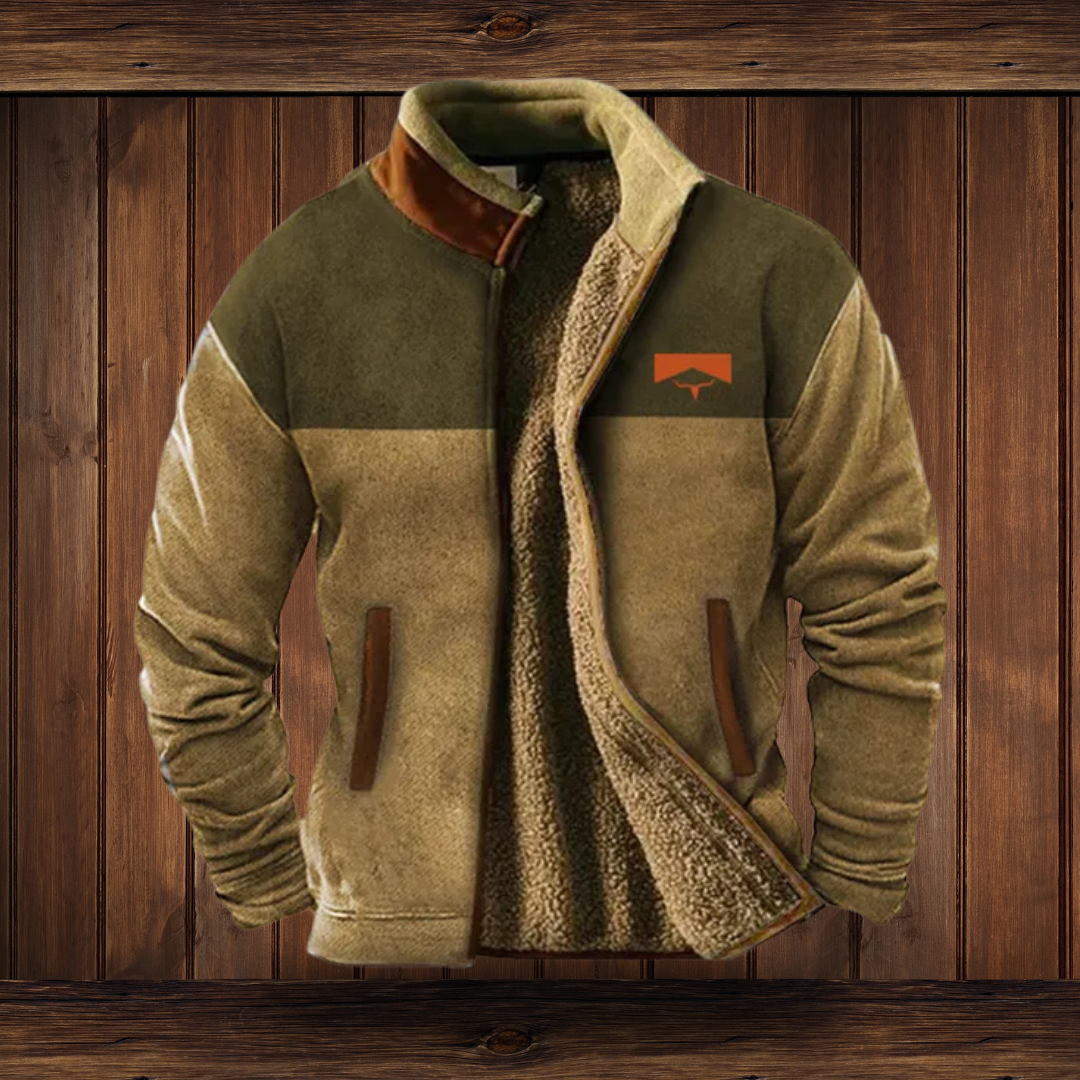 Albie | Colour Block Hooded Fleece Gilet