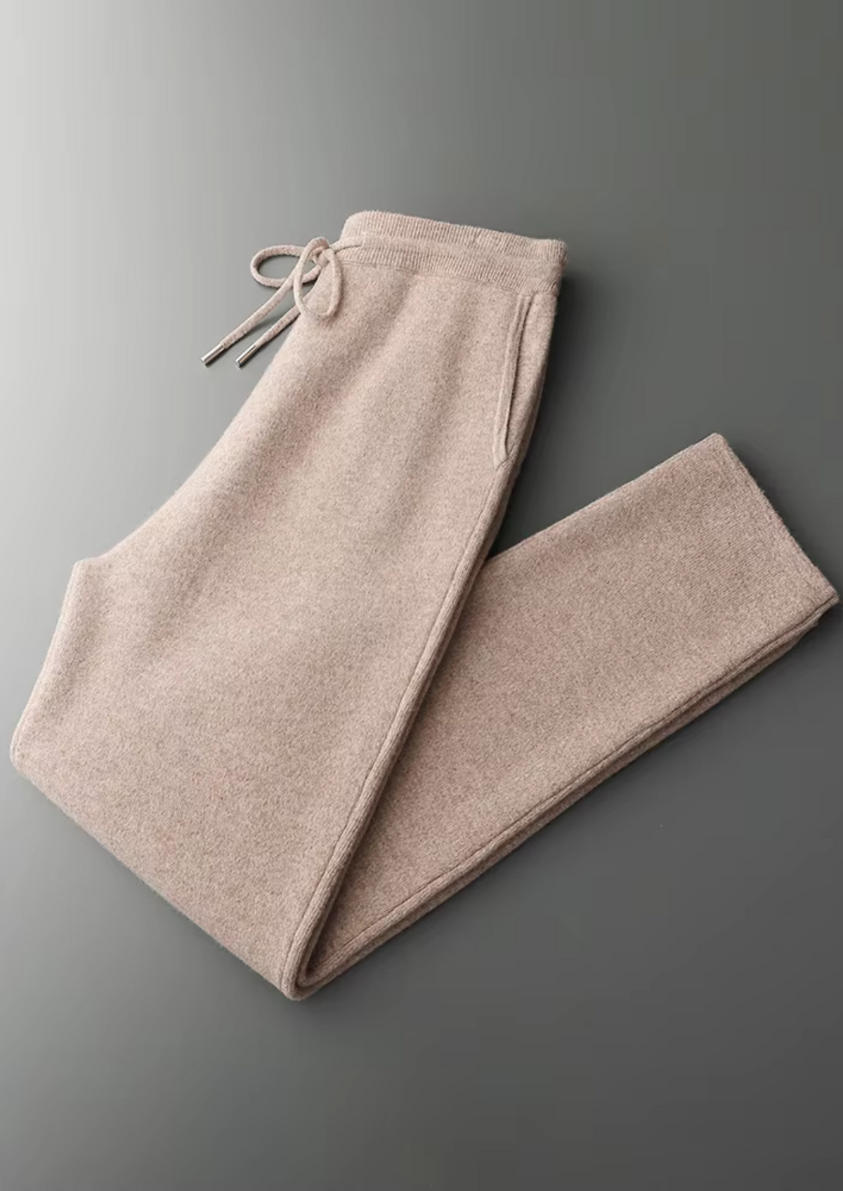 Men's wool blend zip top jogger set, view 16
