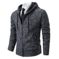Men's full zip knit cardigan