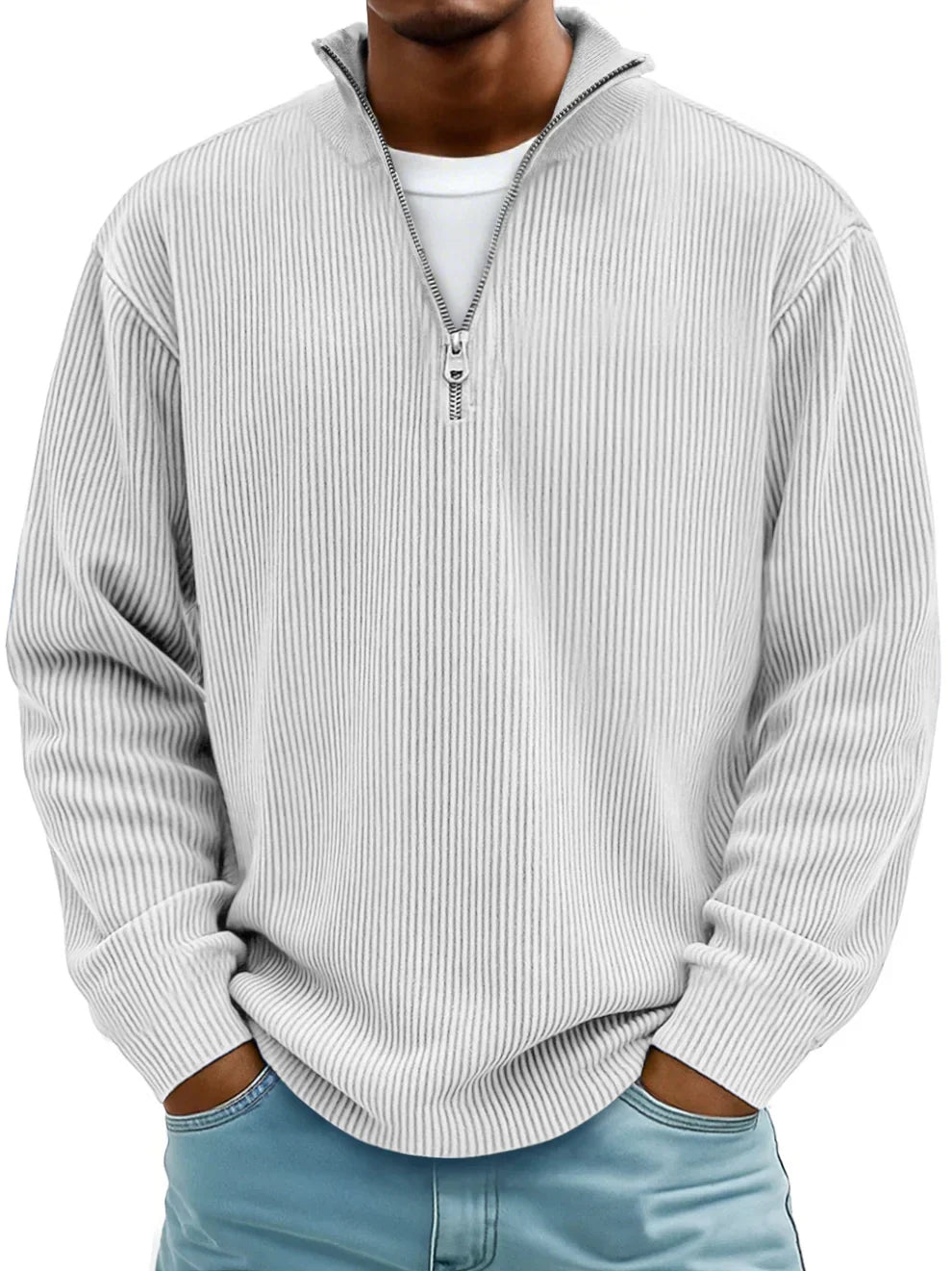 Men's classic knit crew pullover, view 5