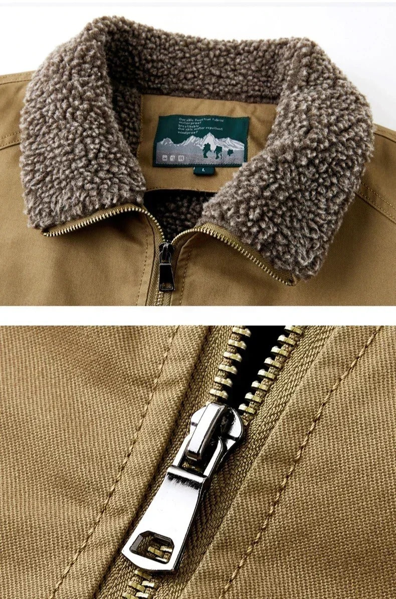 Men's sherpa lined flight bomber jacket, view 6