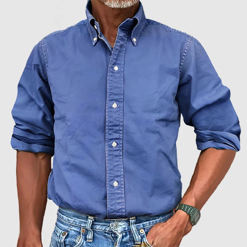 Men's smart casual long sleeve shirt, view 9
