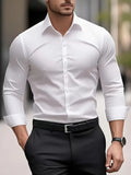 Men's breathable tailored long sleeve shirt