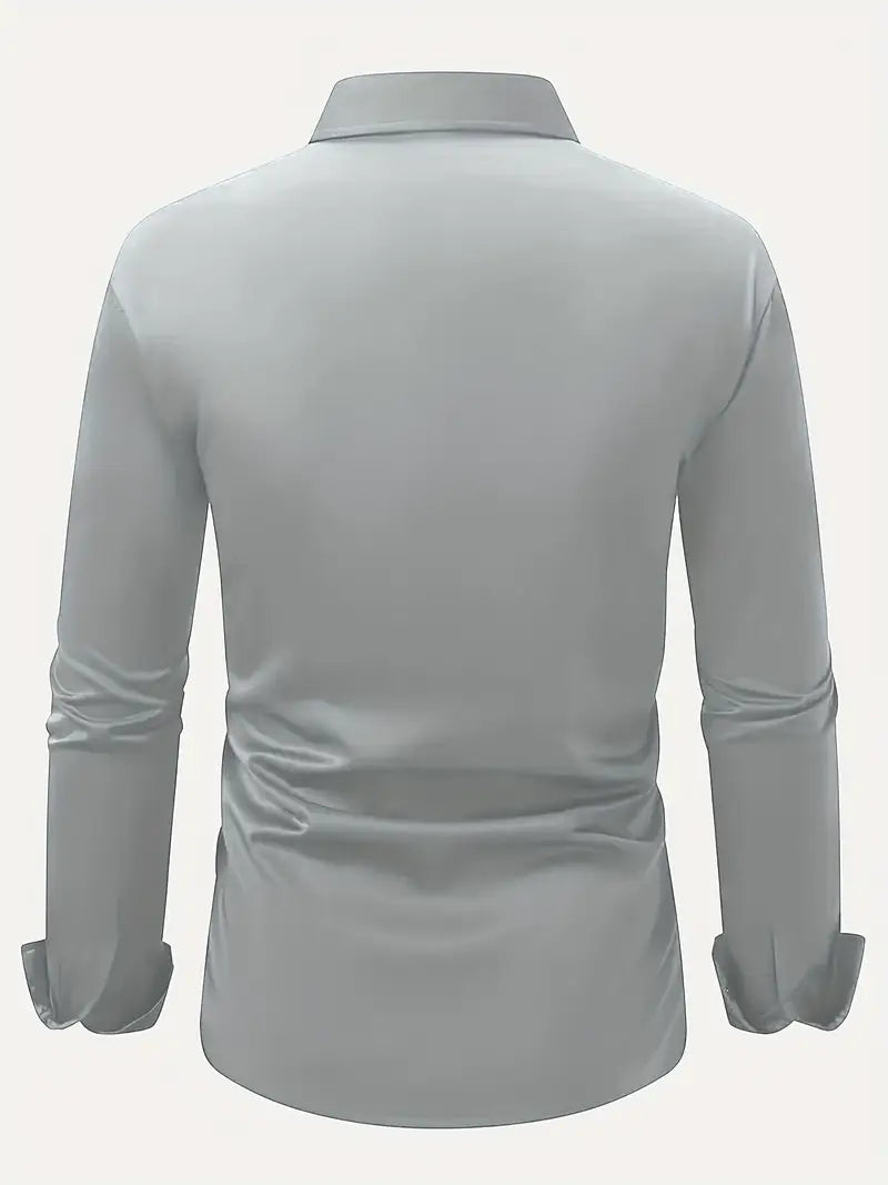 Men's breathable tailored long sleeve shirt, view 15
