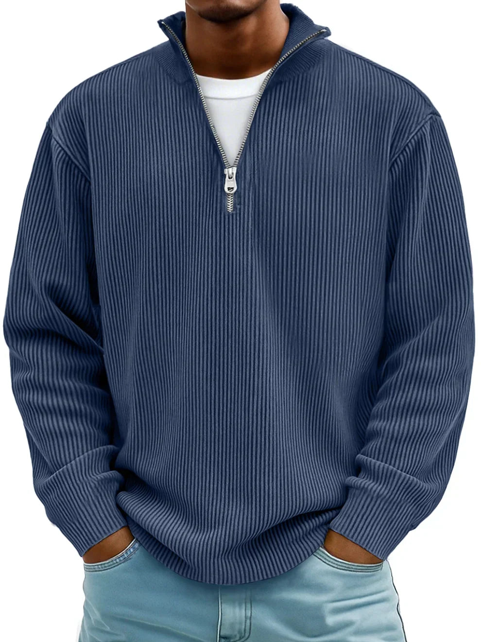 Men's classic knit crew pullover, view 6
