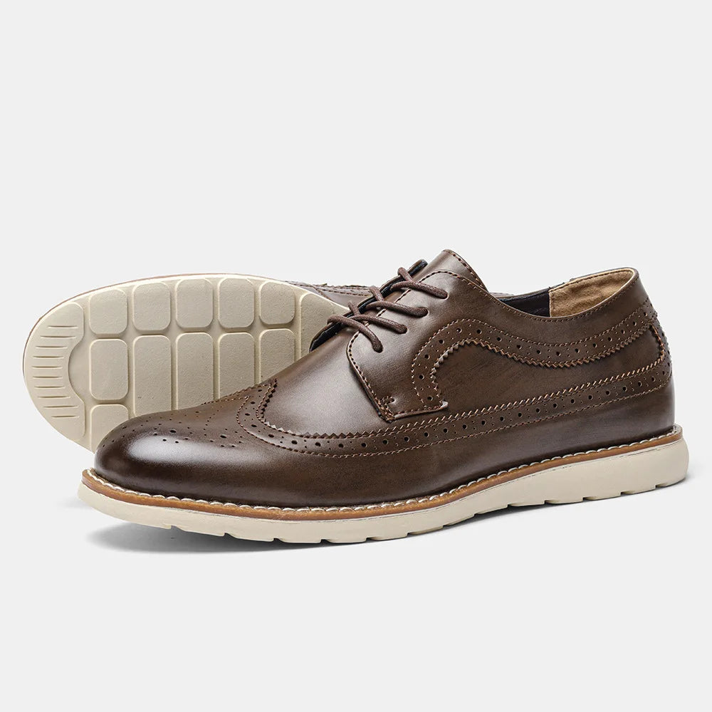 Men's classic leather dress shoes