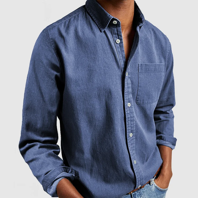 Men's everyday comfort button up shirt, view 5