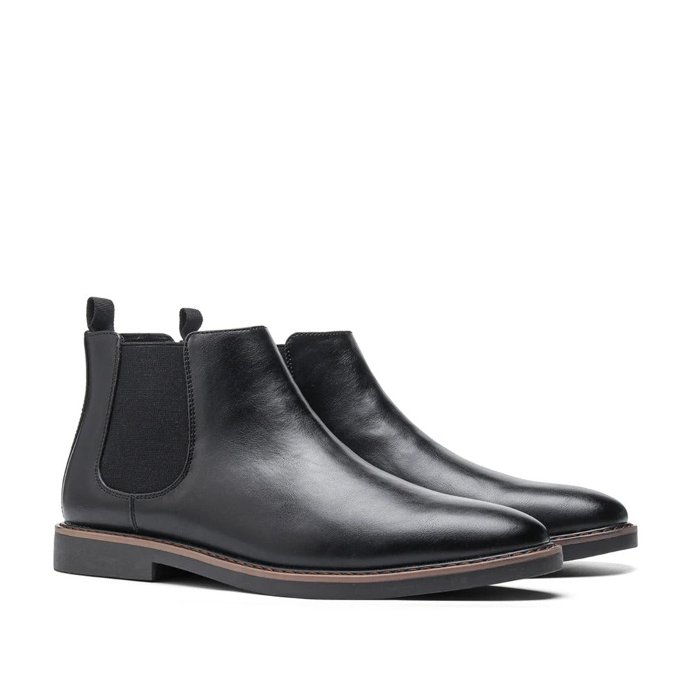 Men's leather chelsea boots, detail