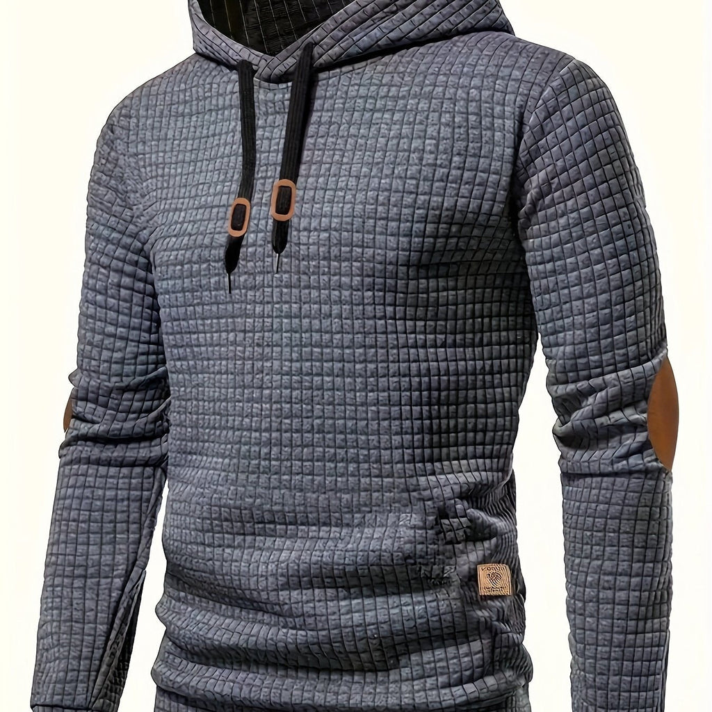 Men's subtle texture hooded sweatshirt