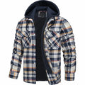 Men's structured check flannel jacket