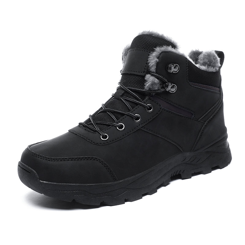 Men's waterproof insulated leather boots