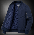 Men's loose fit baseball collar bomber jacket, detail