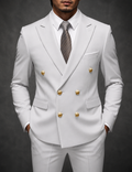 Men's peak lapel double breasted blazer, view 7
