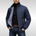 Men's fleece lined quilted bomber jacket