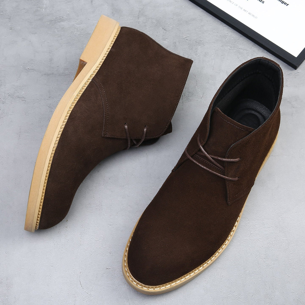 Oscar | Suede Wedge Sole Desert Boots