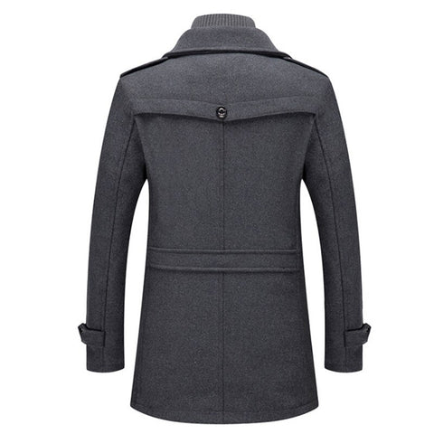 Men's two piece lined winter coat, view 6