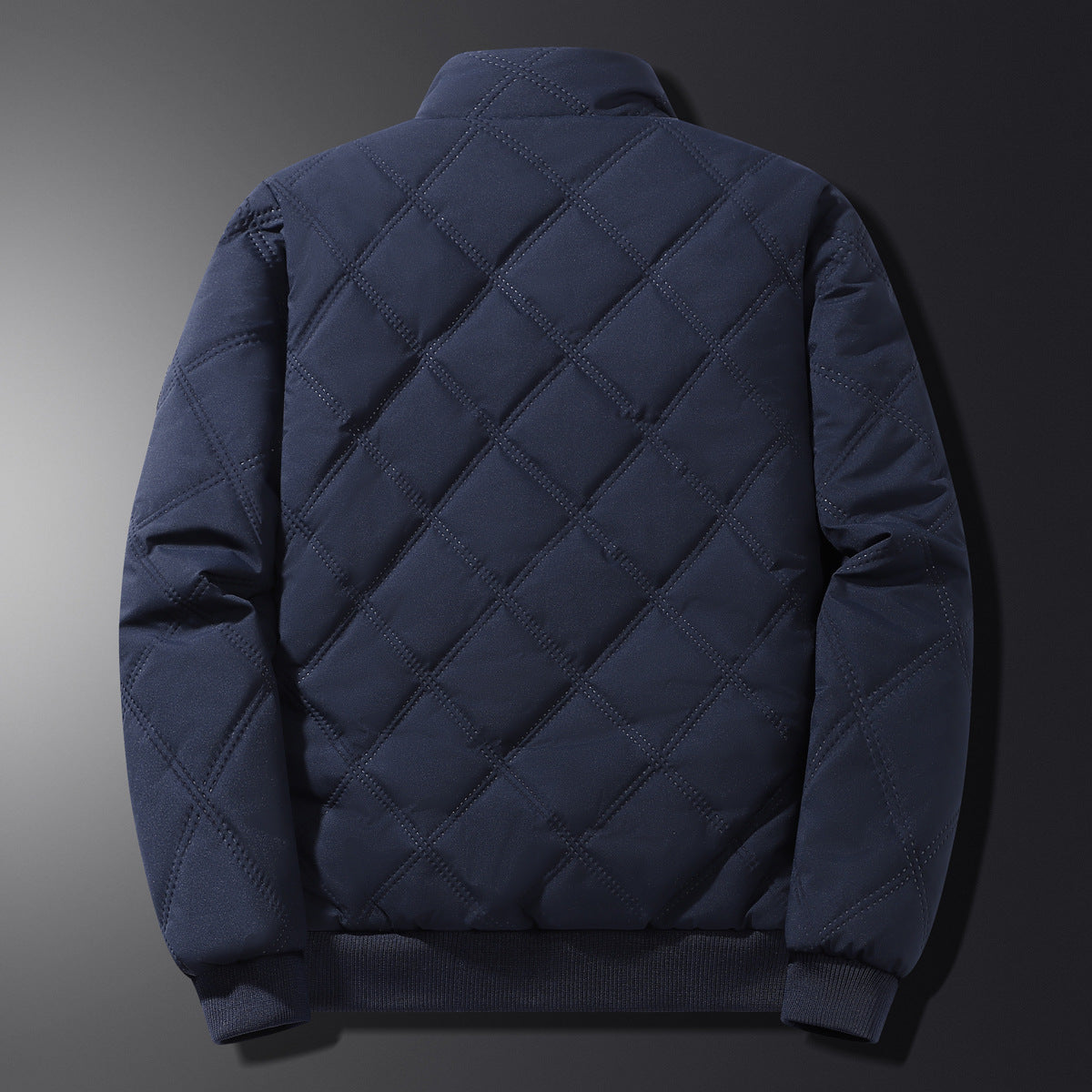 Men's diamond quilted fleece lined jacket, view 8