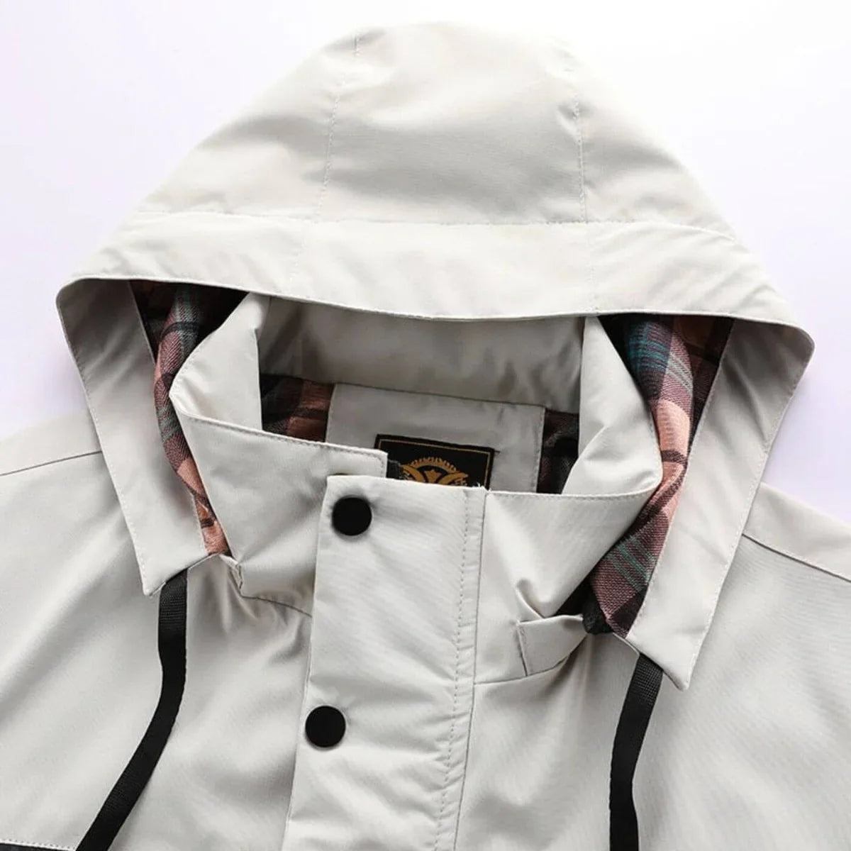 Men's wind and rain hooded outdoor jacket, view 7