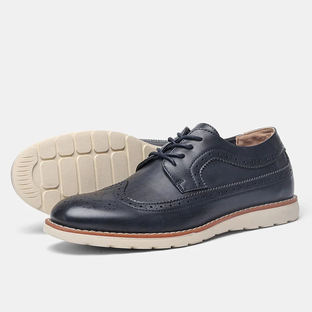 Men's classic leather dress shoes, view 5