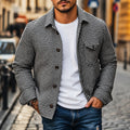 Men's single breasted shirt jacket