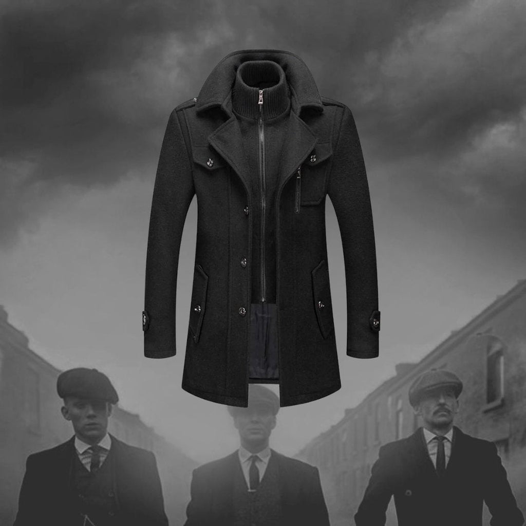 Men's two piece lined winter coat, view 7