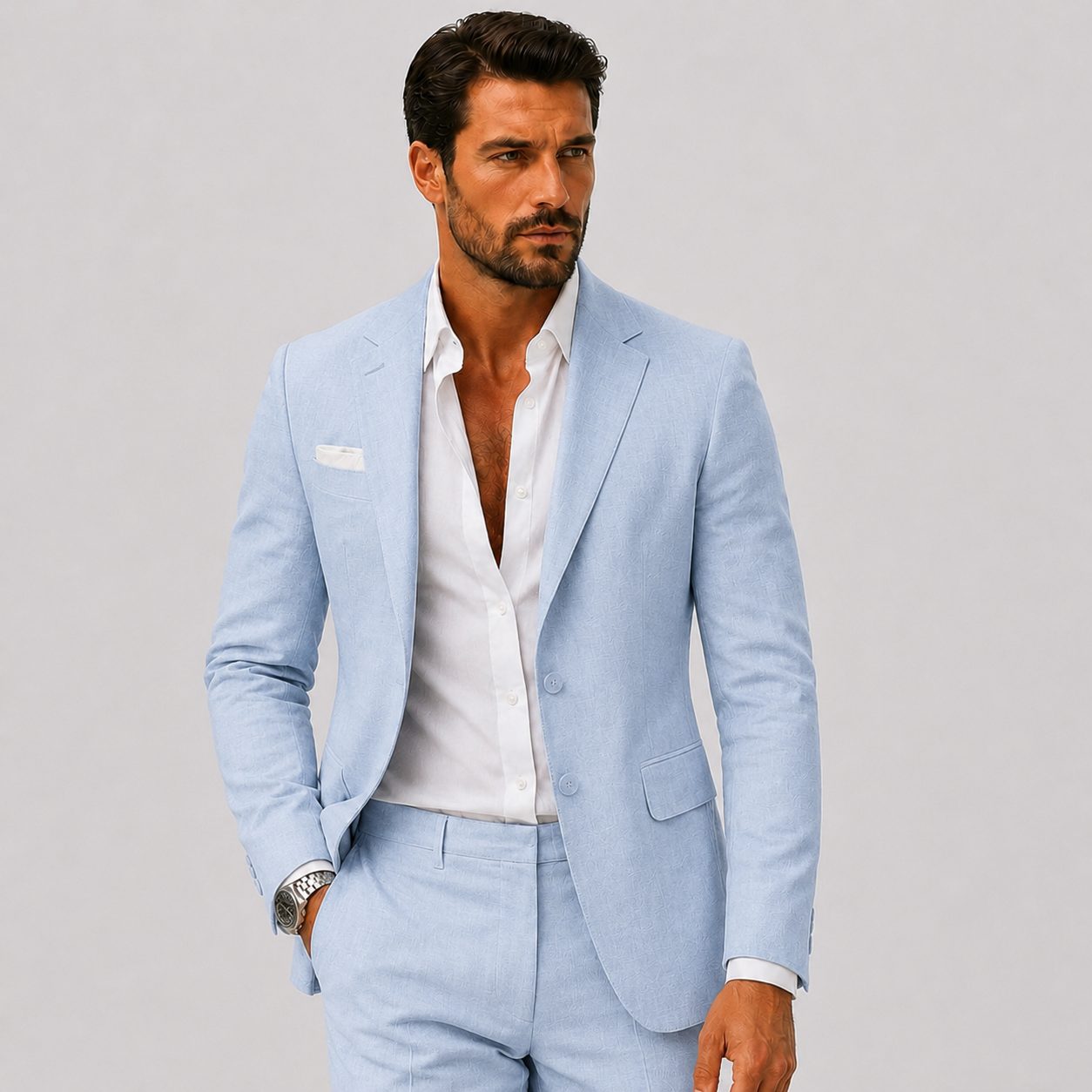 Men's breathable two piece suit, view 10