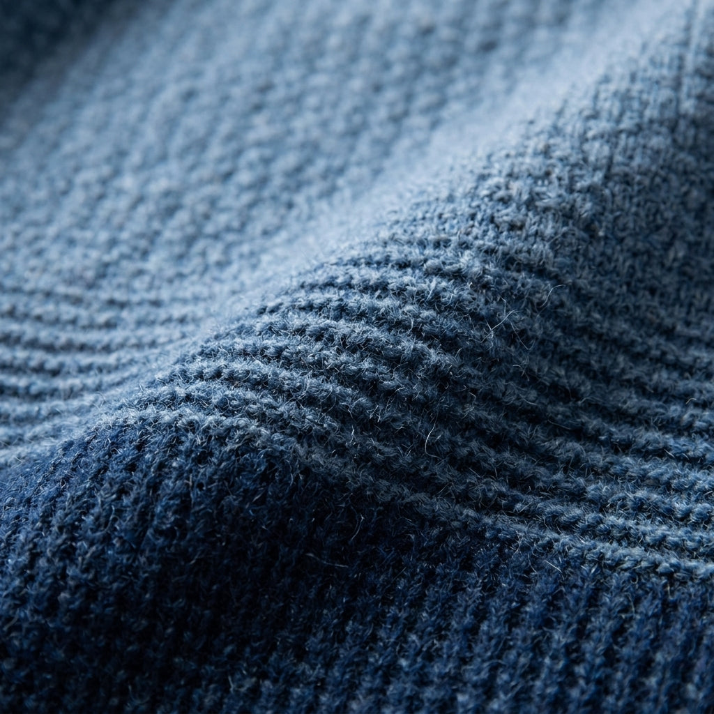 Men's wool ombre stripe crew neck jumper, view 5