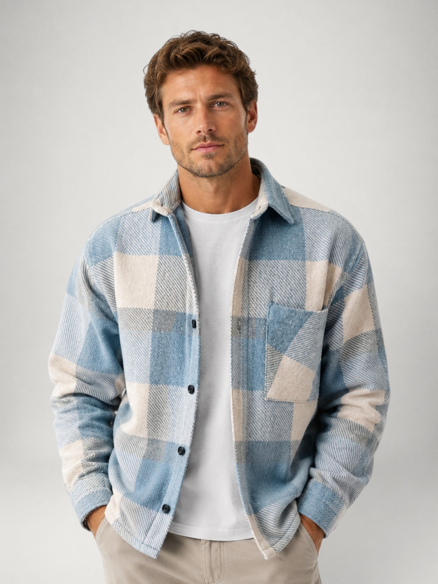 Dalton | Brushed Plaid Flannel Overshirt