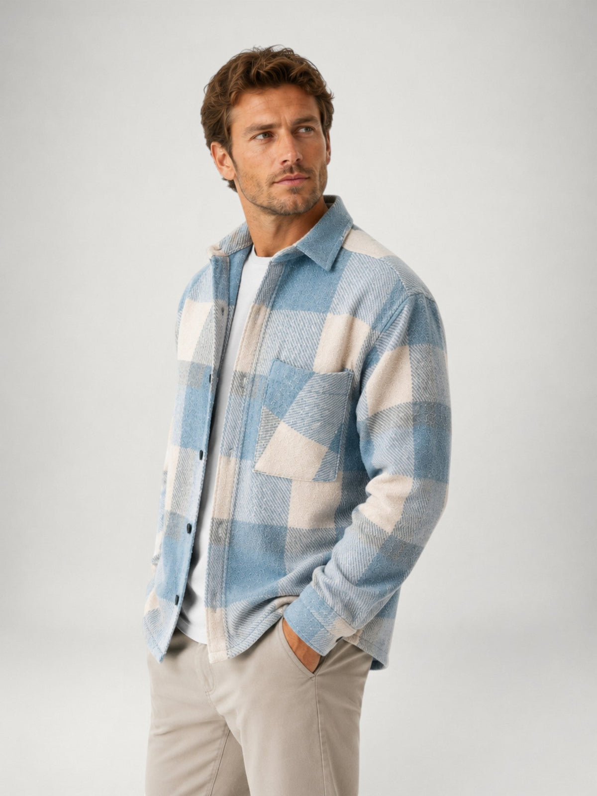 Dalton | Brushed Plaid Flannel Overshirt