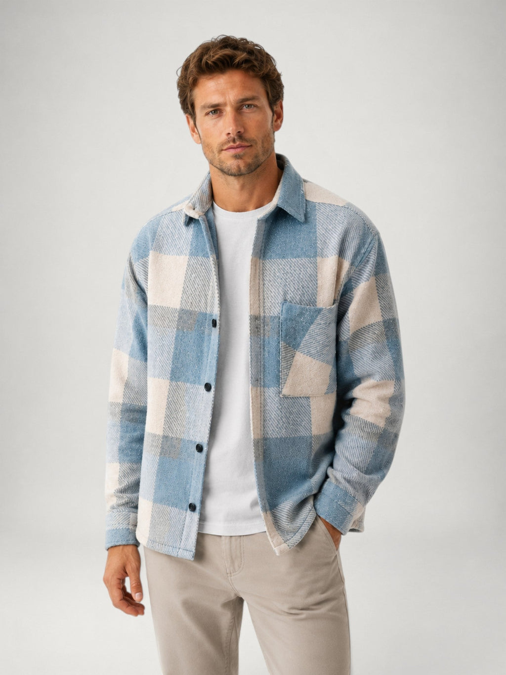 Dalton | Brushed Plaid Flannel Overshirt