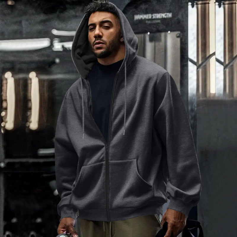 Men's oversized full zip hoodie, view 11
